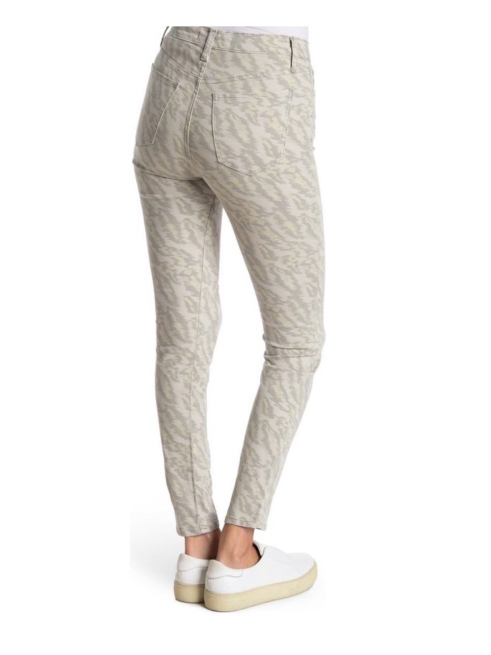 Joe's Jeans Skinny Animal-Print Ankle Jeans in Stone - Picture 2 of 9
